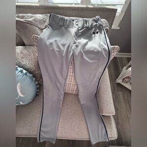 Under armour boys gray baseball pants. Size YXL